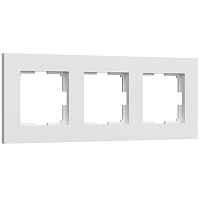 Werkel Рамка на 3 поста (белый матовый, Slab) / W0032961 Werkel Рамка на 3 поста (белый матовый, Slab) / W0032961