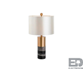 Kink Light 07700-1T,19-20(01) Настольная лампа Тайла черный/бронза/белый d30 h52 E27 1*40W - цена и фото