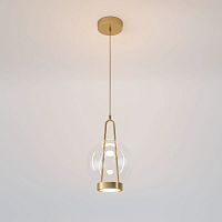 Подвесной светодиодный светильник Eurosvet Frasco 50267/1 LED латунь - цена и фото