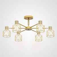 Потолочная люстра CORF B3 Yellow 6 lamps ImperiumLoft - цена и фото
