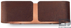 Настенный светильник Ideal Lux Clip AP2 Small Corten 187365 - цена и фото