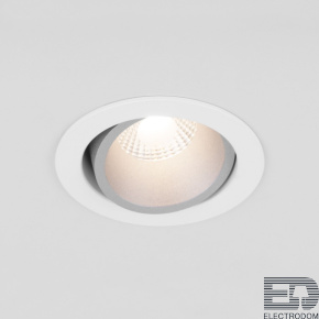 Elektrostandard 15267/LED / Светильник встраиваемый 7W 4200K WH/SL белый/серебро - цена и фото