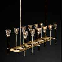 Люстра RH TORCHE DE VERRE Linear Chandelier 12 ImperiumLoft - цена и фото