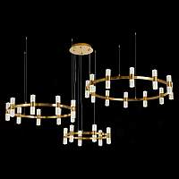 ST LUCE GEMINA SL6007.203.54 Люстра подвесная ST-Luce Латунь/Прозрачный LED 54*2,5W 4000K - цена и фото