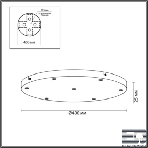 Основание для светильника Odeon Light BASE 5053/KB - цена и фото