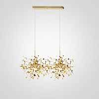 Люстра Tezani Argent Suspension Linear Gold 2 L80 ImperiumLoft - цена и фото