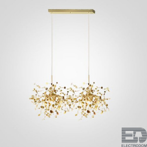 Люстра Tezani Argent Suspension Linear Gold 2 L80 ImperiumLoft - цена и фото