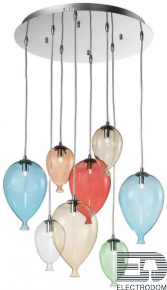 Подвесная люстра Ideal Lux Clown SP8 Color 100944 - цена и фото