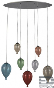 Подвесная люстра Ideal Lux Clown SP7 Color 100937 - цена и фото