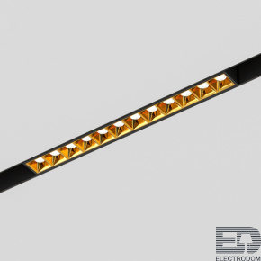 Elektrostandard Slim Magnetic Трековый светильник 12W 4000K Artas (чёрный/золото) 85103/01 - цена и фото