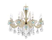 Подвесная люстра с хрусталем TR4926/8 GD/WH/CL Ambrella light - цена и фото