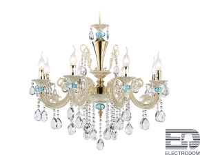 Подвесная люстра с хрусталем TR4926/8 GD/WH/CL Ambrella light - цена и фото