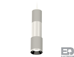 Комплект подвесного светильника XP7423001 SGR/PSL серый песок/серебро полированное MR16 GU5.3 - цена и фото