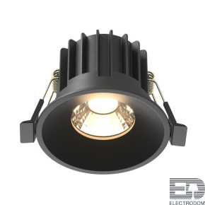 Встраиваемый светодиодный светильник Maytoni Round DL058-12W3K-B - цена и фото