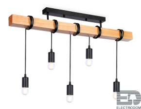 Подвесной светильник в стиле лофт TR8183/5 BK/LW Traditional - цена и фото