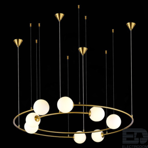 ST LUCE SL1186.303.08 Светильник подвесной ST-Luce Латунь/Молочный G9 8*5W - цена и фото