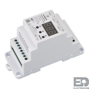 Конвертер SMART-K39-DMX (12-24V, 0/1-10V, DIN) (Arlight, Металл) - цена и фото