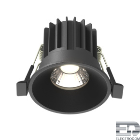 Встраиваемый светодиодный светильник Maytoni Round DL058-7W4K-B - цена и фото