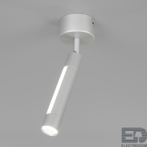 Настенно-потолочный светодиодный светильник Eurosvet Strong 20084/1 LED серебро - цена и фото