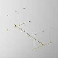 Основание на тросовых подвесах Hang для трековых светильников Maytoni Technical Flarity TFC-Flar-H07-BS - цена и фото