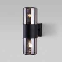 Уличный настенный светильник Roil чёрный/дымчатый плафон IP54 35125/D - цена и фото