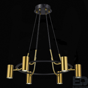 ST LUCE SL1215.403.06 Светильник подвесной ST-Luce Черный, Латунь/Латунь GU10 6*5W 4000K - цена и фото