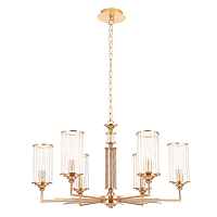 Подвесная люстра Crystal Lux Gloria SP6 Brass - цена и фото Подвесная люстра Crystal Lux Gloria SP6 Brass - цена и фото