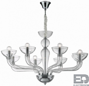 Подвесная люстра Ideal Lux Casanova SP8 Trasparente 044255 - цена и фото
