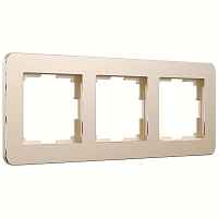 Werkel Рамка на 3 поста (шампань, Platinum) / W0032611 Werkel Рамка на 3 поста (шампань, Platinum) / W0032611