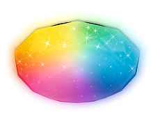 Светодиодный светильник c подсветкой RGB Ambrella FF417 WH белый 60W (ПДУ ИК) - цена и фото