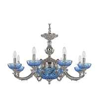 Подвесная люстра Bohemia Ivele 72209P/8/210 Ni P Aquamarine/M-1F - цена и фото