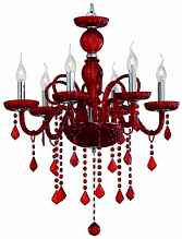 Подвесная люстра Ideal Lux Giudecca SP6 Rosso 027418 - цена и фото Подвесная люстра Ideal Lux Giudecca SP6 Rosso 027418 - цена и фото