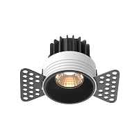 Встраиваемый светодиодный светильник Maytoni Round DL058-7W3K-TRS-B - цена и фото