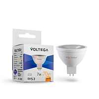 Лампа светодиодная Voltega GU5.3 7W 2800К прозрачная 7062 - цена и фото