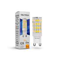 Лампа светодиодная Voltega G9 5W 3000К прозрачная VG9-K3G9warm5W 7185 - цена и фото