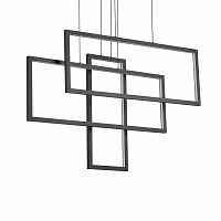 Подвесной светильник Ideal Lux FRAME SP RETTANGOLO NERO 269382 - цена и фото