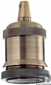 Патрон Ideal Lux Portalampada E27 Ghiera Ottone Brunito 249216 - цена и фото
