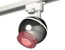 Комплект трекового однофазного светильника с подсветкой XT1104003 PSL/PI серебро полированное/розовый GU5.3 LED 3W 4200K (A2520, C1104, N7193) - цена и фото