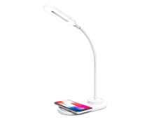 Светодиодная настольная лампа с беспроводной зарядкой DE588 WH белый LED 3000-6400K 3W - цена и фото