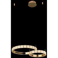 Люстра подвесная светодиодная Wertmark WE458.02.383 VERA LED 50+70 Вт золото 3000-3500-4000К с пультом - цена и фото