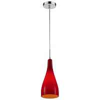 Подвесной светильник Wertmark WE210.01.176 Bootle хром, красный - цена и фото