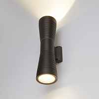 Уличный настенный светодиодный светильник Elektrostandart 1502 TECHNO LED черный - цена и фото