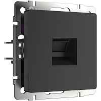 Werkel Розетка Ethernet RJ-45 (черный матовый) / W1181008 Werkel Розетка Ethernet RJ-45 (черный матовый) / W1181008