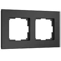 Werkel Рамка на 2 поста (черный soft-touch, Senso) / W0023108 Werkel Рамка на 2 поста (черный soft-touch, Senso) / W0023108