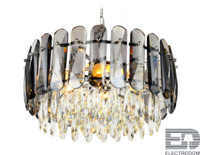 TR5069/6 CH/SM/CL хром/дымчатый/прозрачный E14/6 max 40W D500*950 - цена и фото