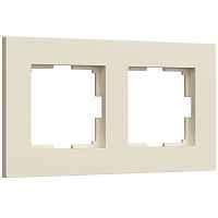 Werkel Рамка на 2 поста (айвори матовый, Slab) / W0022962 Werkel Рамка на 2 поста (айвори матовый, Slab) / W0022962