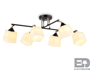 TR303089/6 BK/FGD/FR черный/золото/белый матовый E27/6 max 40W 800*580*250 - цена и фото