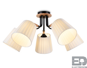 TR4733/5 BK/LWD черный/светлое дерево E27/5 max 40W D610*270 - цена и фото