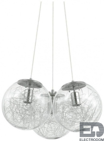Подвесная люстра Ideal Lux Mapa Sat SP3 Nickel 176031 - цена и фото