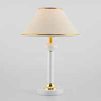 Декоративная настольная лампа Eurosvet Lorenzo 60019/1 глянцевый белый (00000079887)